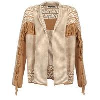 vila viworld womens cardigans in brown