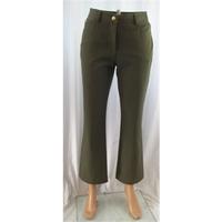 Viyella Size 8 Olive Green Trousers