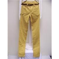 Via Code gold cotton skinny jeans, size 8 Via Code - Orange - Jeggings / stretch trousers