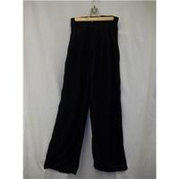 vintage house of loud black lace high wiast wide leg trousers size s