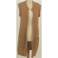 Vintage French Connection, size S brown long knitted waistcoat