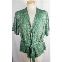 vintage helen hope size bust 44 green and gold blouse
