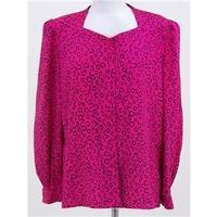 vintage 1980s jaeger size l pink long sleeved shirt