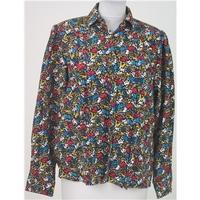 Vintage 80\'s St Michael, size 10 multi-coloured blouse