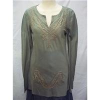 Vila - Size: S - Green - Embroidered Top