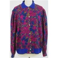 Vintage 80\'s Ladies Pride, size 18 blue & pink blouse