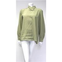 Vintage Size M Quirky Green Blouse Unbranded - Size: M - Green - Blouse