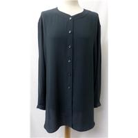 vintage jaeger size l slate grey long sleeved shirt