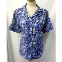 vintage unbranded size 18 floral print short sleeved shirt