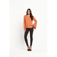 vila vibelle flare sleeve top