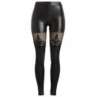 Victorian Gothic Lace-Up Leggings - Size: One Size