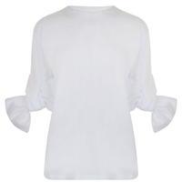 VICTORIA BY VICTORIA BECKHAM Bow Cuff T Shirt