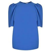 VICTORIA BECKHAM Gathered Sleeve Crepe Blouse