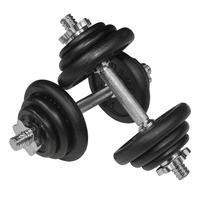 viavito 20kg black cast iron dumbbell set