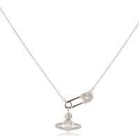 vivienne westwood jewellery small safety pin orb necklace