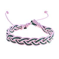 Vintage Style Colorful Knit Braided Cord Bracelet (Random Color)