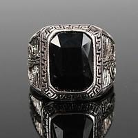 vintage punk silver alloy mens ring