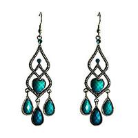 Vintage Droplight Shaped Turquoise Earrings