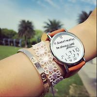 vintage letter it does not matter im always late pu womens watches gif ...