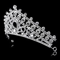 vintage charming design wedding bride flowers headband cown crystal an ...