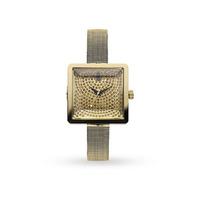 Vivienne Westwood Gold Plated Cube Glitz Watch