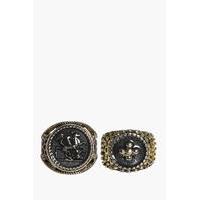 Vintage Style 2 Ring Pack - gold