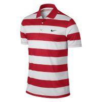 Victory Bold Stripe Polo - Red