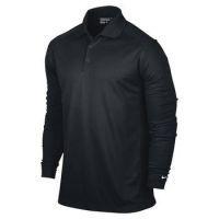 victory uv long sleeve golf polo shirt black