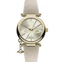 vivienne westwood ladies orb strap watch vv006gdcm