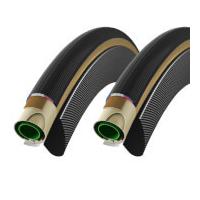 Vittoria Corsa G+ Tubular Tyre Twin Pack - Tan/Black - 28in x 23mm