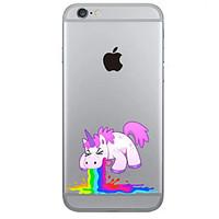 Vomit Water Rainbow Unicorn Case Transparent TPU Material Phone Case for iPhone 6 6S6 Plus 6S Plus