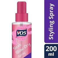 vo5 sleek blow dry heat protect spray 200ml