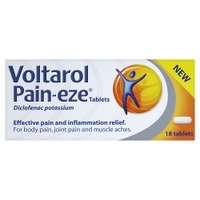 Voltarol Pain-eze Tablets 18 Tablets