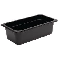 vogue polycarbonate 13 gastronorm container 100mm black