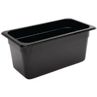 vogue polycarbonate 13 gastronorm container 150mm black