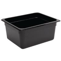 vogue polycarbonate 12 gastronorm container 150mm black