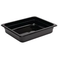 vogue polycarbonate 12 gastronorm container 65mm black