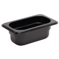 vogue polycarbonate 19 gastronorm container 65mm black