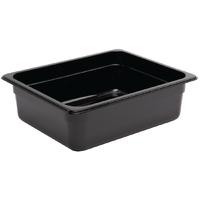 vogue polycarbonate 12 gastronorm container 100mm black