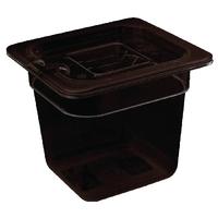 vogue polycarbonate 16 gastronorm container 65mm black