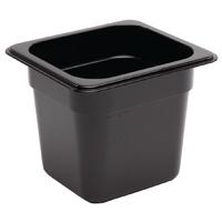 vogue polycarbonate 16 gastronorm container 150mm black