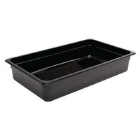 vogue polycarbonate 11 gastronorm container 100mm black