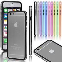 VORMOR Gel Transparent Bumper Metal Button Case for iPhone 5/5S