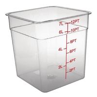 Vogue Polyethylene Square Storage Container 7Ltr