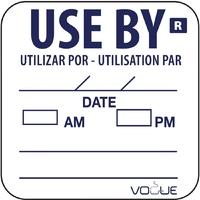 Vogue Removable Use By Labels Pack of 1000