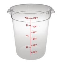 vogue polycarbonate round storage container 75ltr