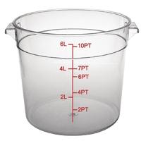 Vogue Polycarbonate Round Storage Container 6Ltr