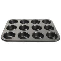 vogue carbon steel non stick muffin tray 12 cup