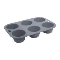 vogue flexible silicone six hole muffin pan