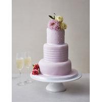 Vogue Wedding Cake Blush Pink & White Icing